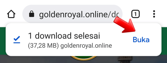 Download selesai